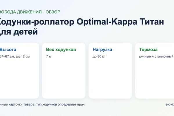 Обзор: ходунки-роллатор Optimal-Kappa Титан
